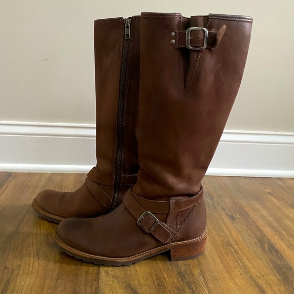 L.L. Bean Womens Brown Leather Waterproof Riding Boots Size 6 - Picture 4 of 12